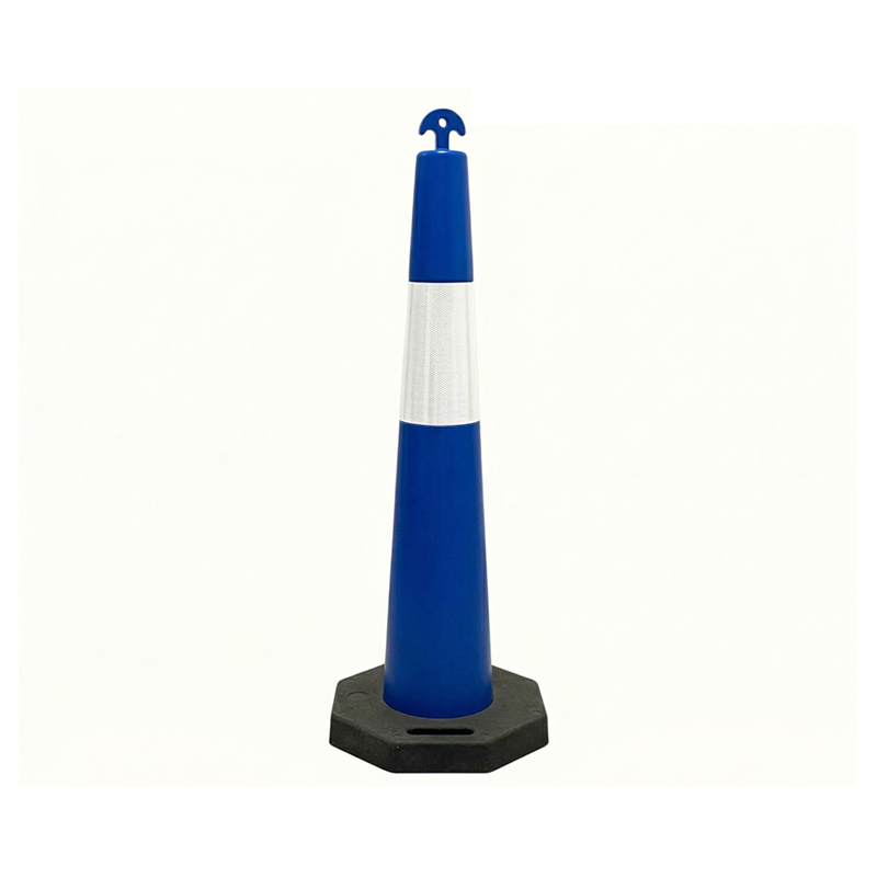 Cône de signalisation portatif en PVC haute flexibilité T-TOP pour périmètres de construction