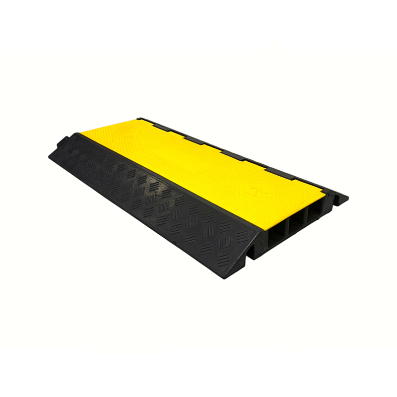 Base en caoutchouc renforcé, couverture en Pvc à haute capacité de charge, protecteur de câble robuste à 3 canaux