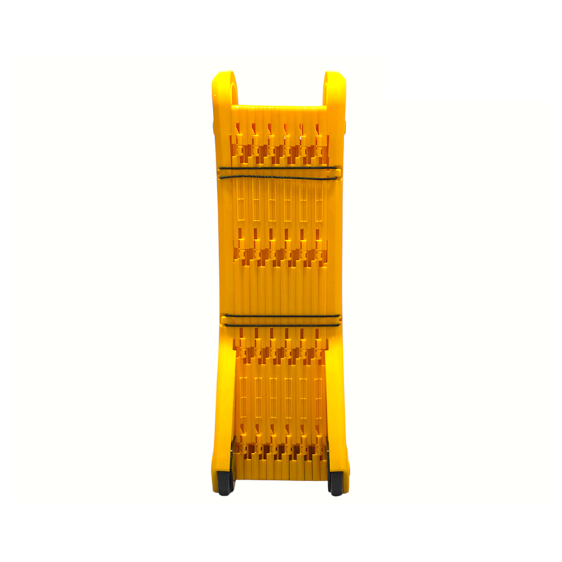 Garde-corps de sécurité extensible extra-long, robuste, haute résilience, avec roulettes Garde-corps de sécurité extensible extra-long, robuste, haute résilience, avec roulettes