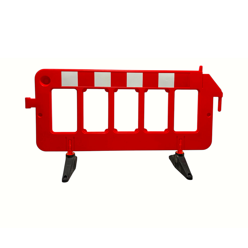 Garde-corps pour piétons à verrouillage intégré moulé par soufflage, rotatif et robuste, de type support