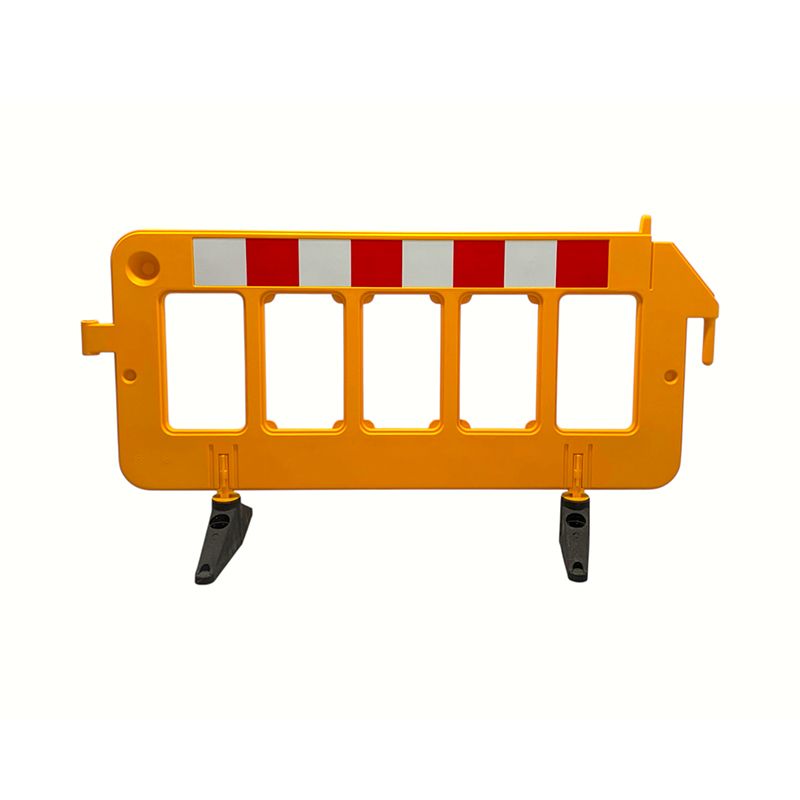 Garde-corps pour piétons à verrouillage intégré moulé par soufflage, rotatif et robuste, de type support