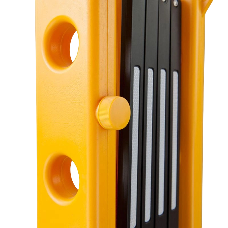 Garde-corps de sécurité extensible portable rempli d'eau haute visibilité
