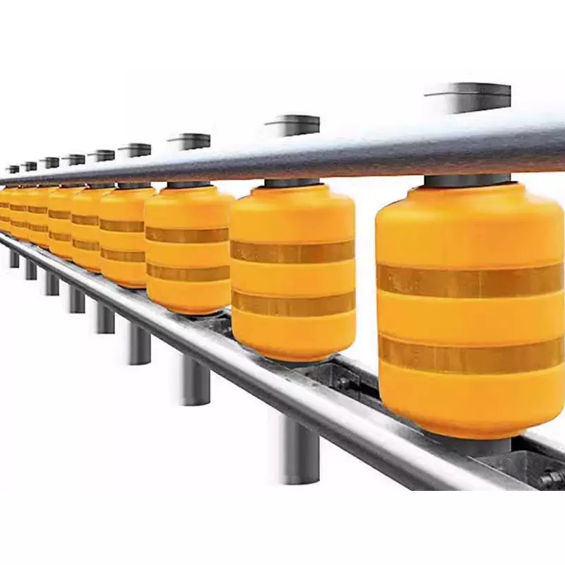 Barrière à rouleaux d'autoroute à absorption d'énergie pour les courbes pointues