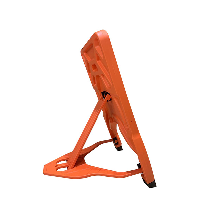 Panneau de signalisation extensible carré en plastique HDPE portable avec clips à changement rapide