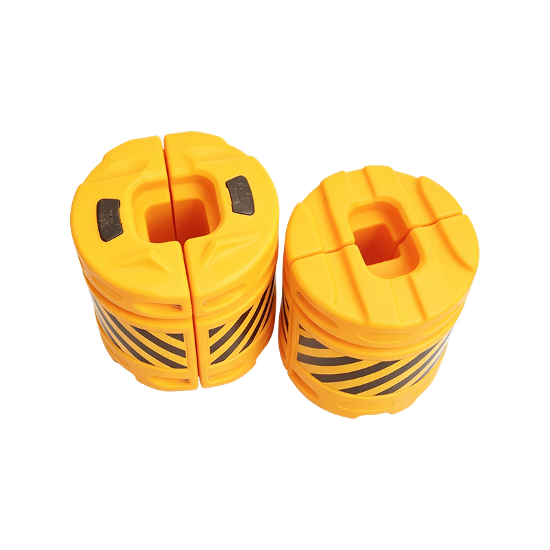 Baril anti-impact de trafic de combinaison modulaire de HDPE avec la feuille réfléchissante