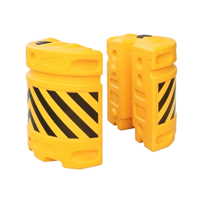 Baril anti-impact de trafic de combinaison modulaire de HDPE avec la feuille réfléchissante
