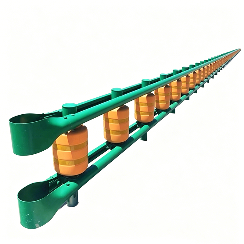 Barrière à rouleaux d'autoroute à absorption d'énergie pour les courbes pointues