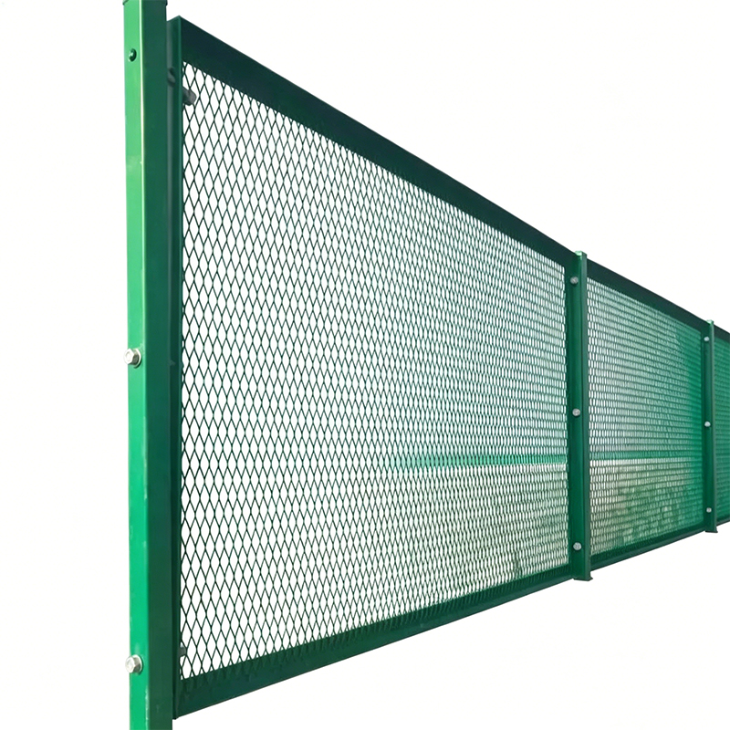 Écran à mailles antireflet flexible en polymère robuste pour garde-corps d'autoroute