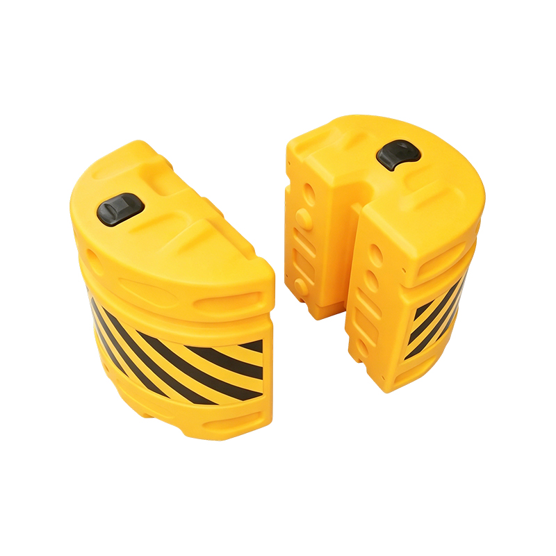 Baril anti-impact de trafic de combinaison modulaire de HDPE avec la feuille réfléchissante