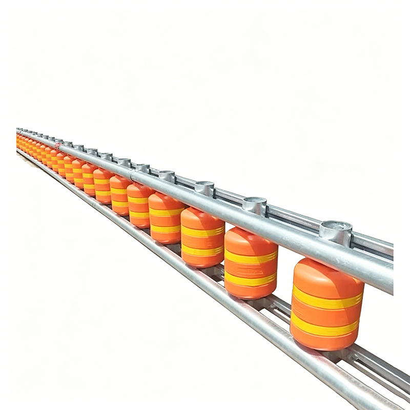 Barrière à rouleaux d'autoroute à absorption d'énergie pour les courbes pointues
