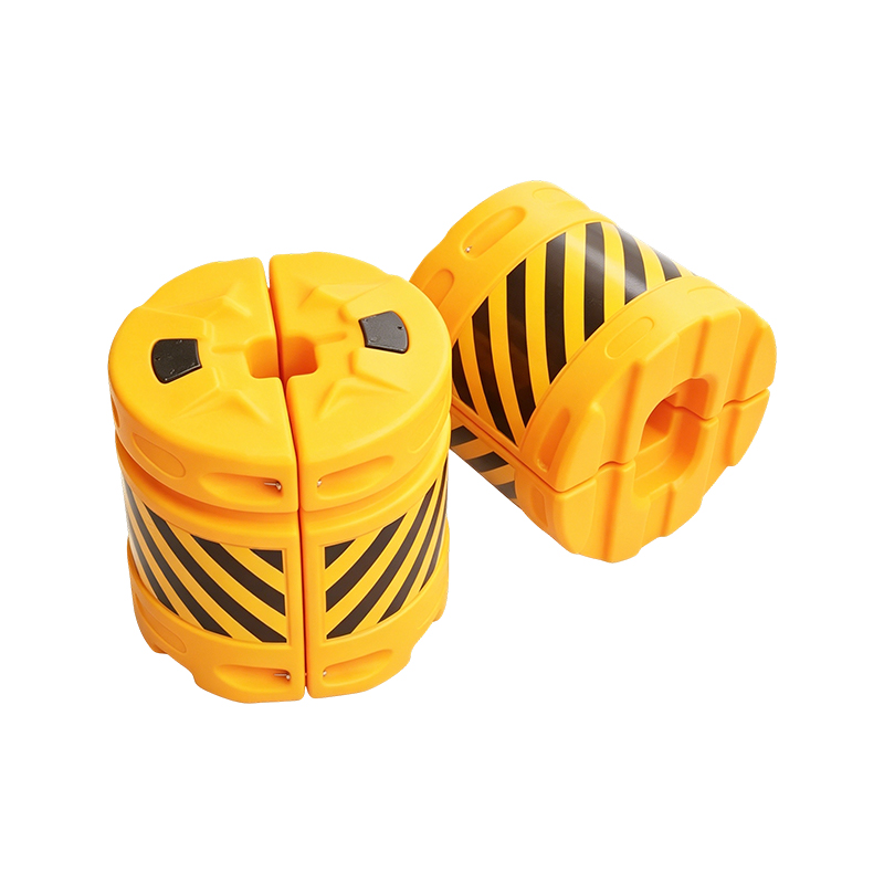 Baril anti-impact de trafic de combinaison modulaire de HDPE avec la feuille réfléchissante