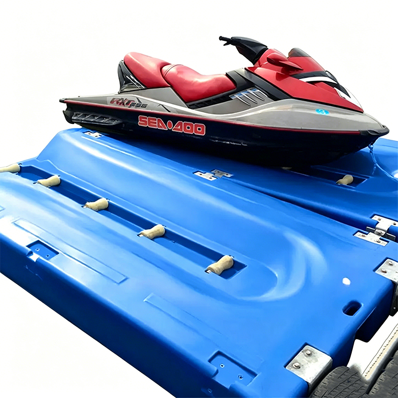 Quai modulaire pour remontées mécaniques à jet ski en PEHD