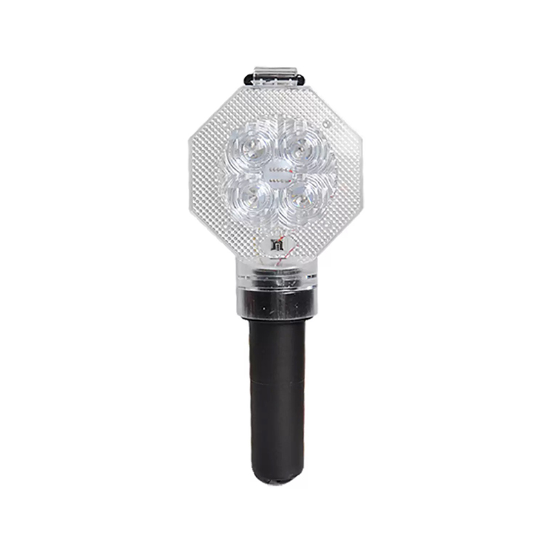 Feux d'avertissement de barricade de circulation à LED compacts