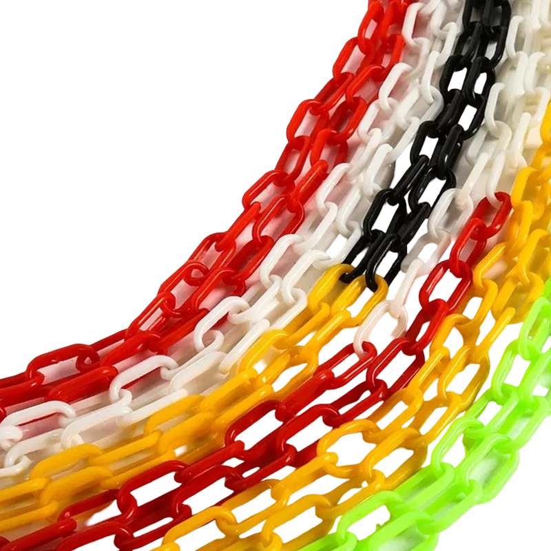 Chaîne de barrière de sécurité en plastique haute résilience