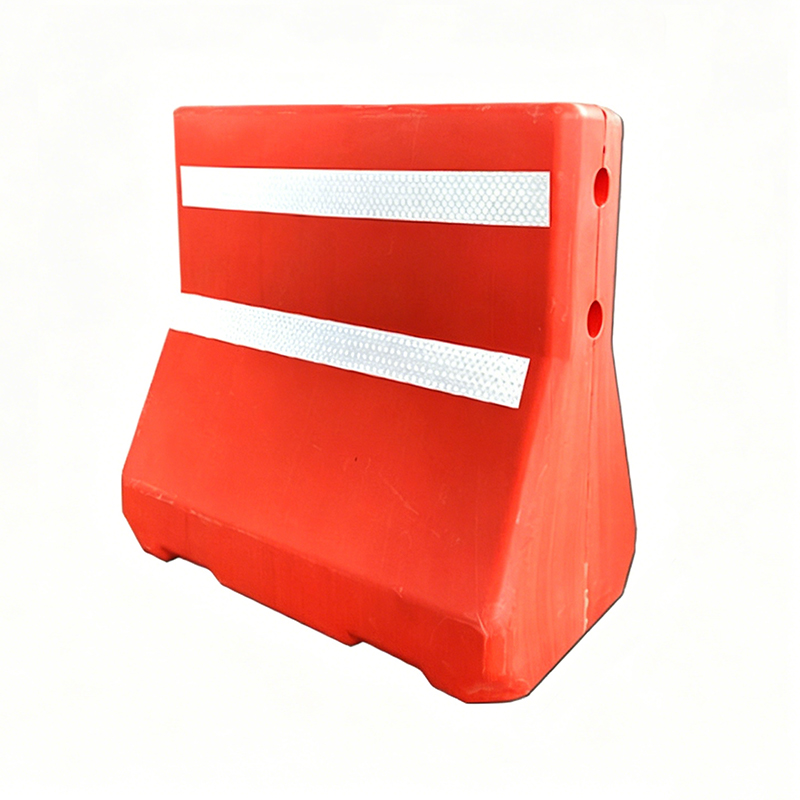 Barrière de circulation en plastique remplie d'eau moulée par soufflage