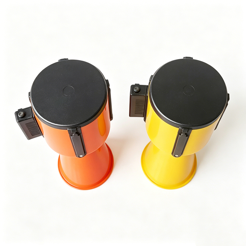 Barrière de ceinture rétractable à dessus conique avec connexion à 4 voies