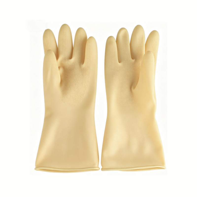 Gants en caoutchouc latex résistants aux acides et aux alcalis