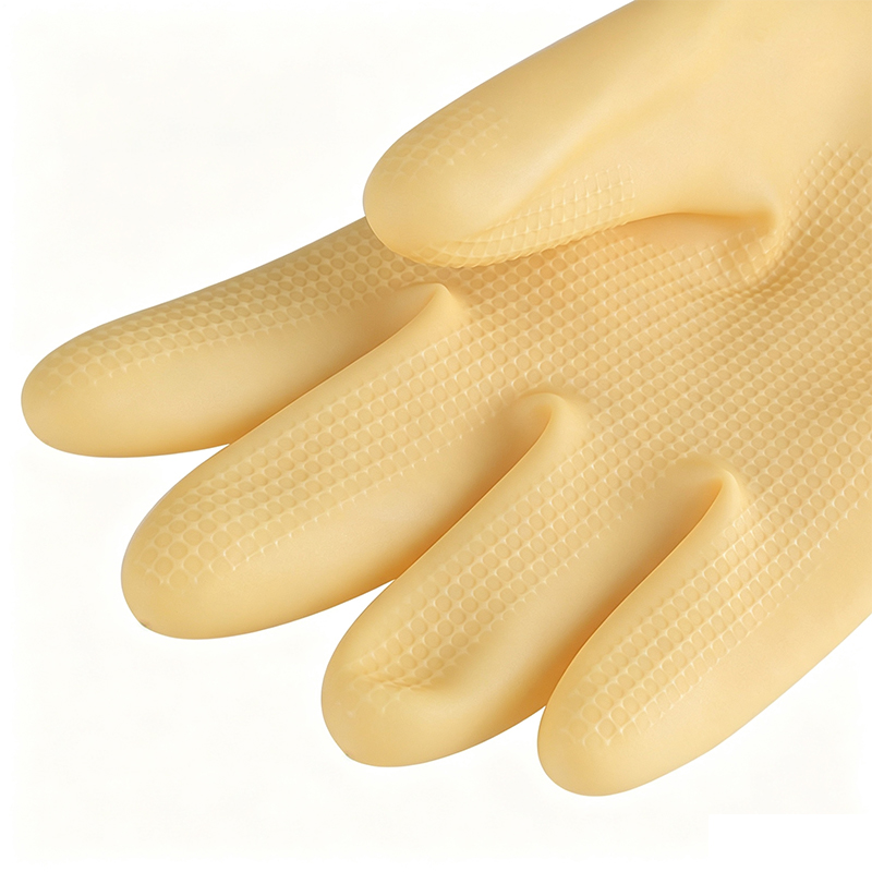 Gants en caoutchouc latex résistants aux acides et aux alcalis