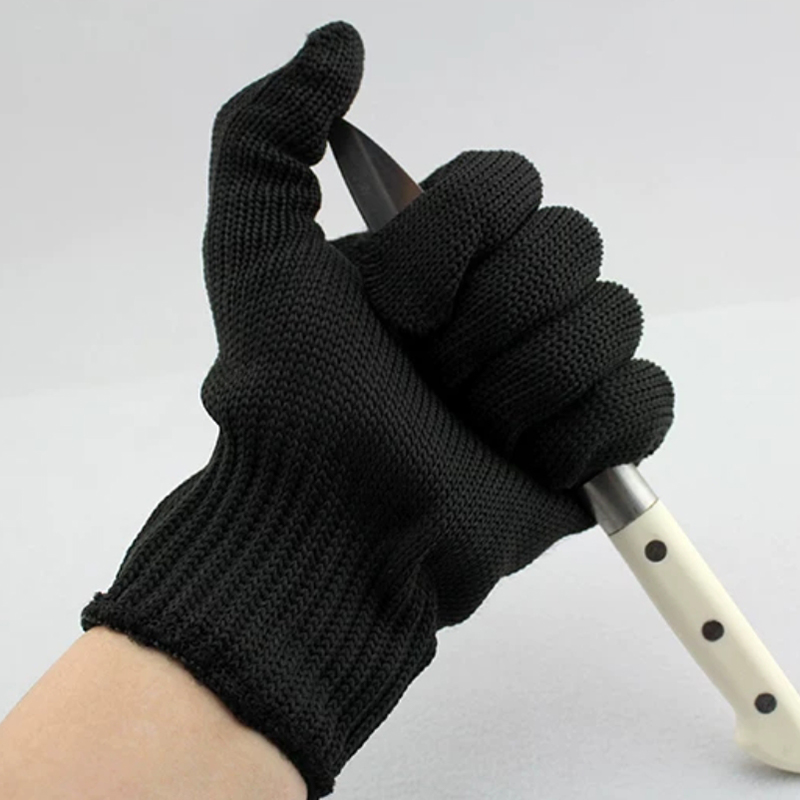 Gants de sécurité anti-coupure en treillis métallique en acier inoxydable