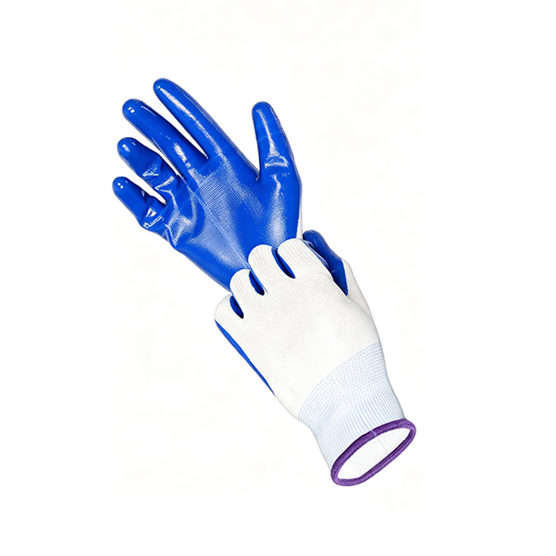 Gants de travail enduits de nitrile résistants aux produits chimiques et à l'huile