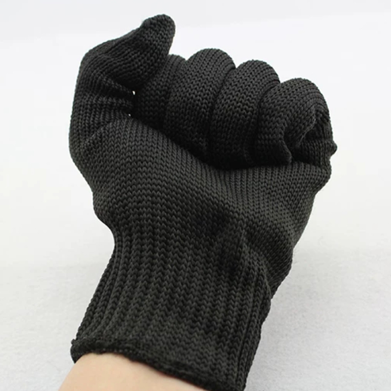 Gants de sécurité anti-coupure en treillis métallique en acier inoxydable