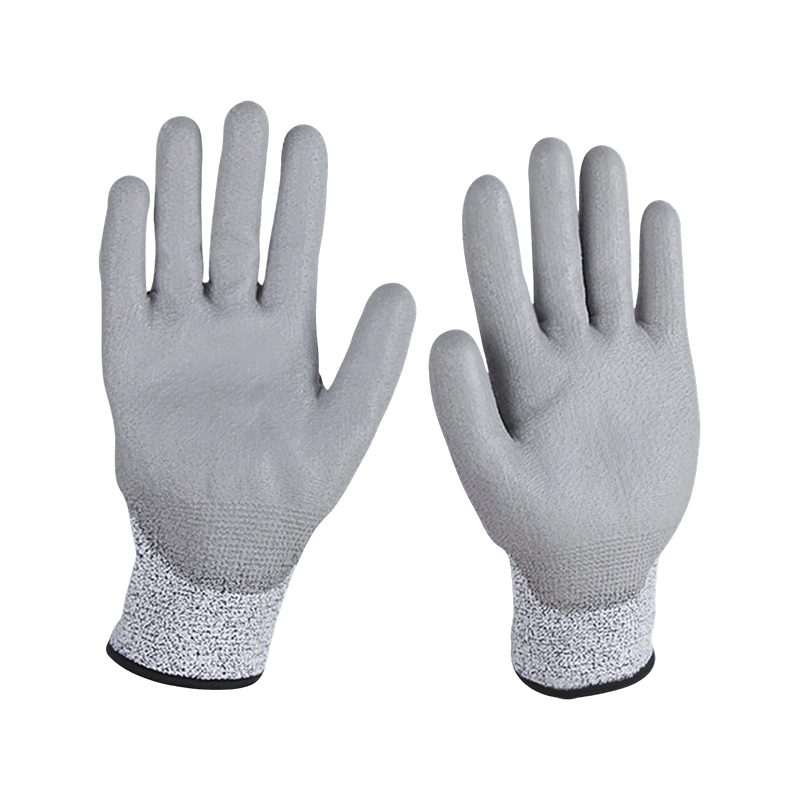 Gants en PU trempés anti-coupure