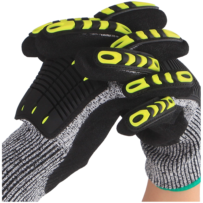 Gants de travail givrés anti-collision robustes