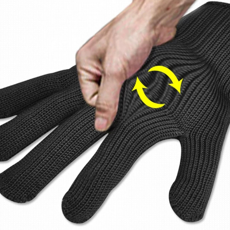 Gants de sécurité anti-coupure en treillis métallique en acier inoxydable