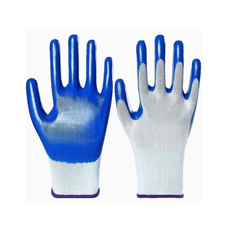 Gants de travail enduits de nitrile résistants aux produits chimiques et à l'huile