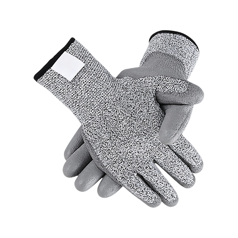 Gants en PU trempés anti-coupure