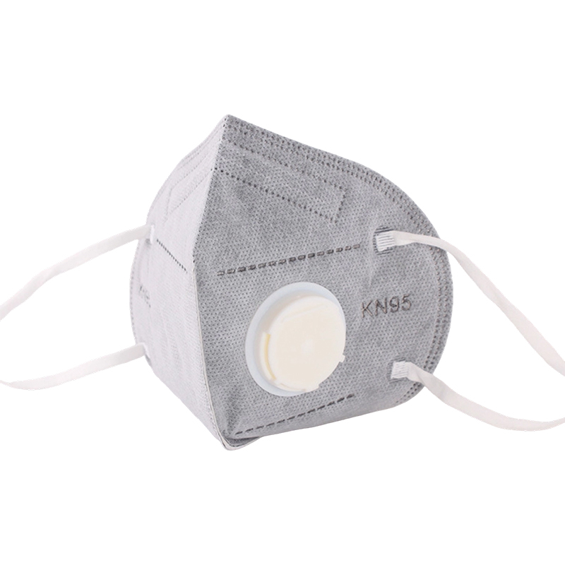 Masque respiratoire au charbon actif KN95 avec valve respiratoire