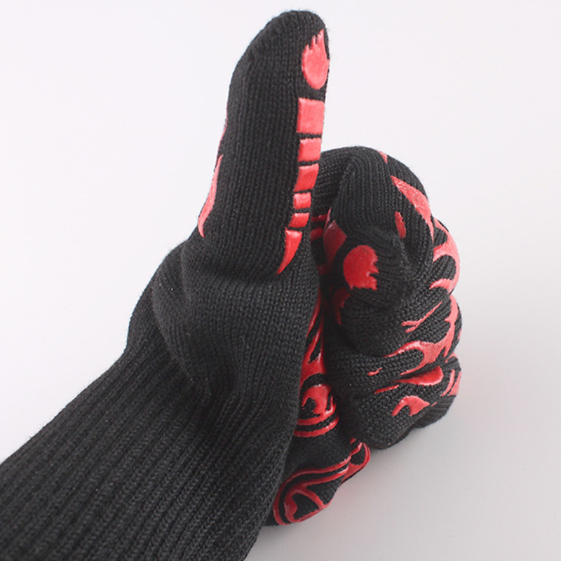 Gants de barbecue en silicone résistant à la chaleur