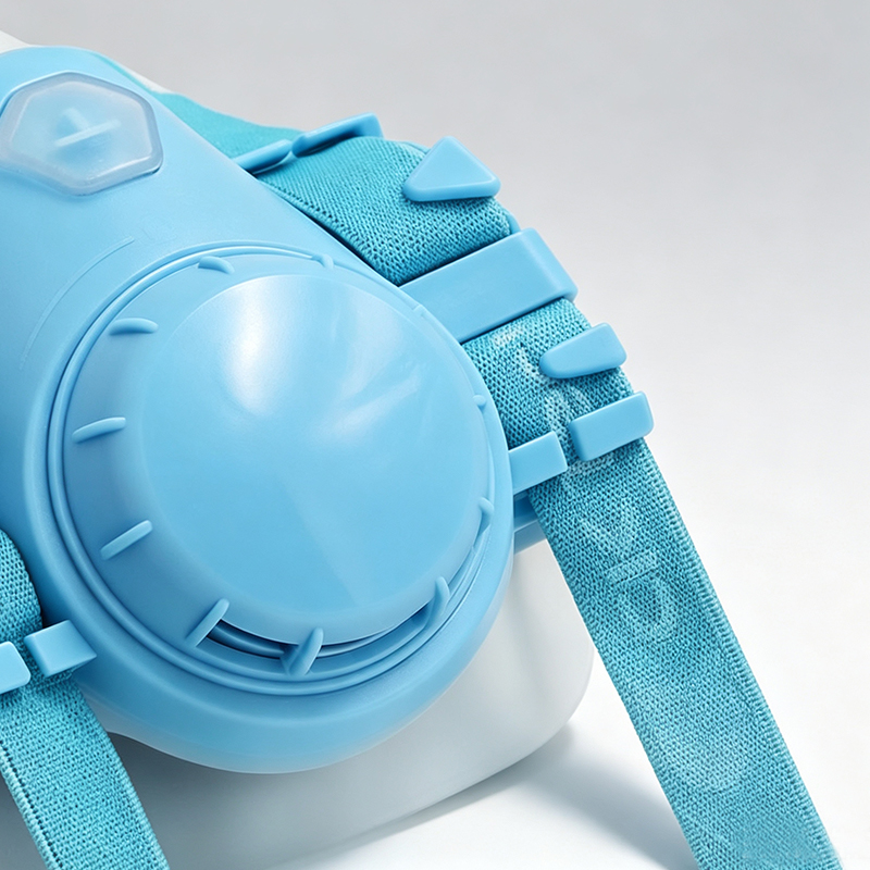 Masque à gaz en silicone à double filtre