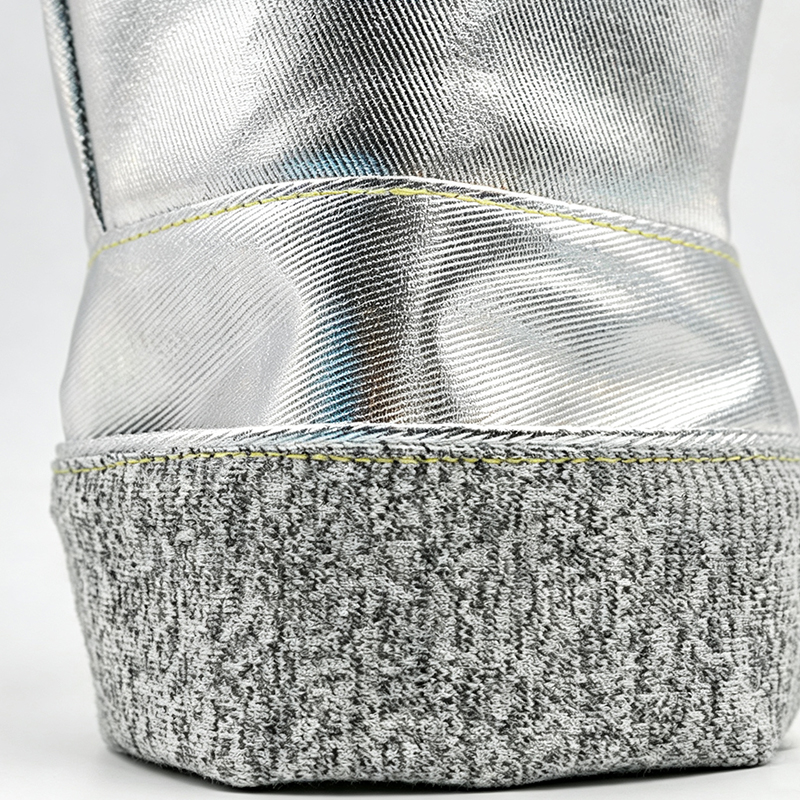 Gants de sécurité résistants à la chaleur du papier d'aluminium 350°C