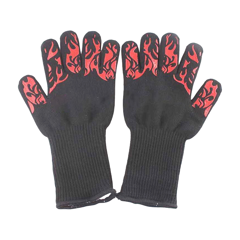 Gants de barbecue en silicone résistant à la chaleur