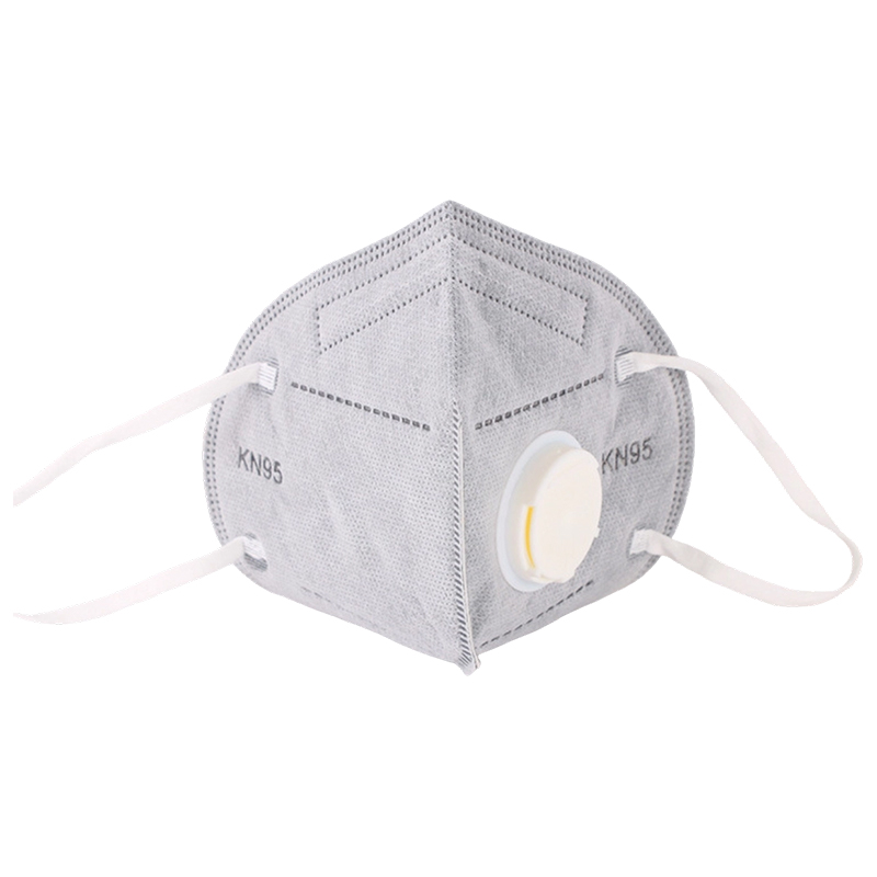 Masque respiratoire au charbon actif KN95 avec valve respiratoire