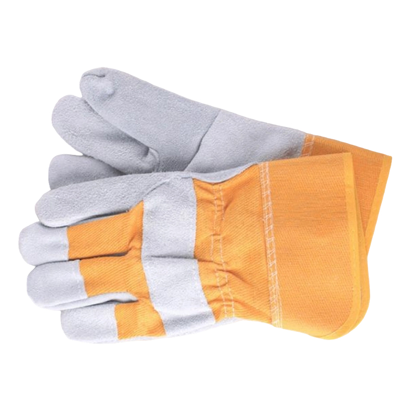 Gants de travail à paume pleine en croûte de cuir de vache