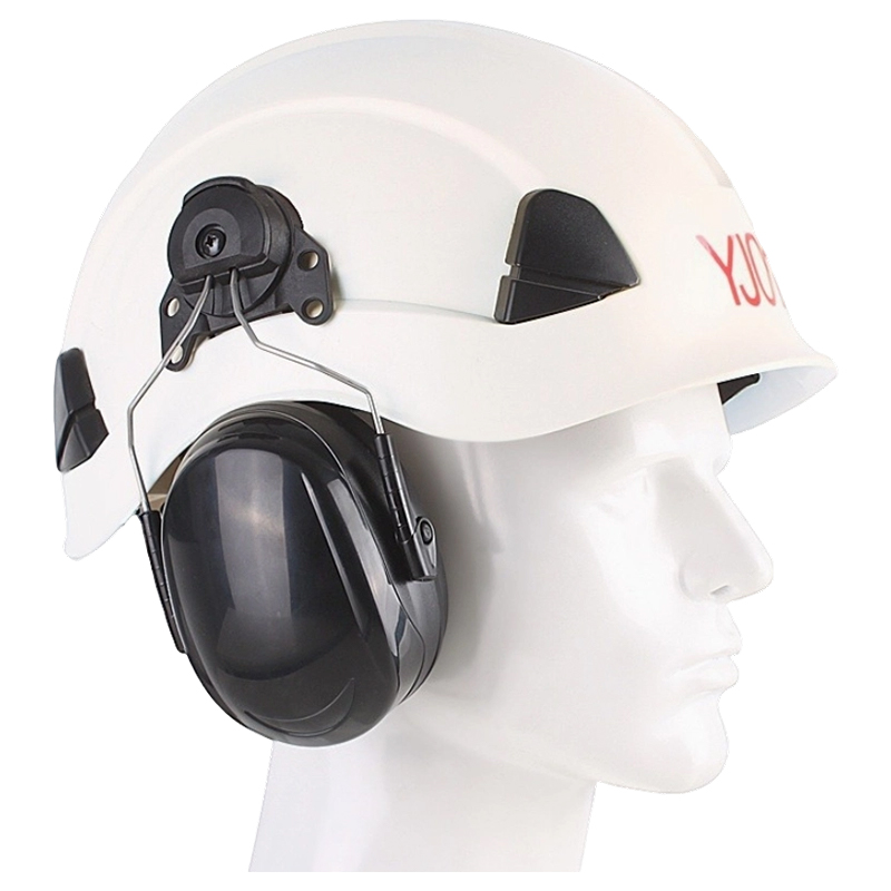 Cache-oreilles industriels enfichables montés sur casque