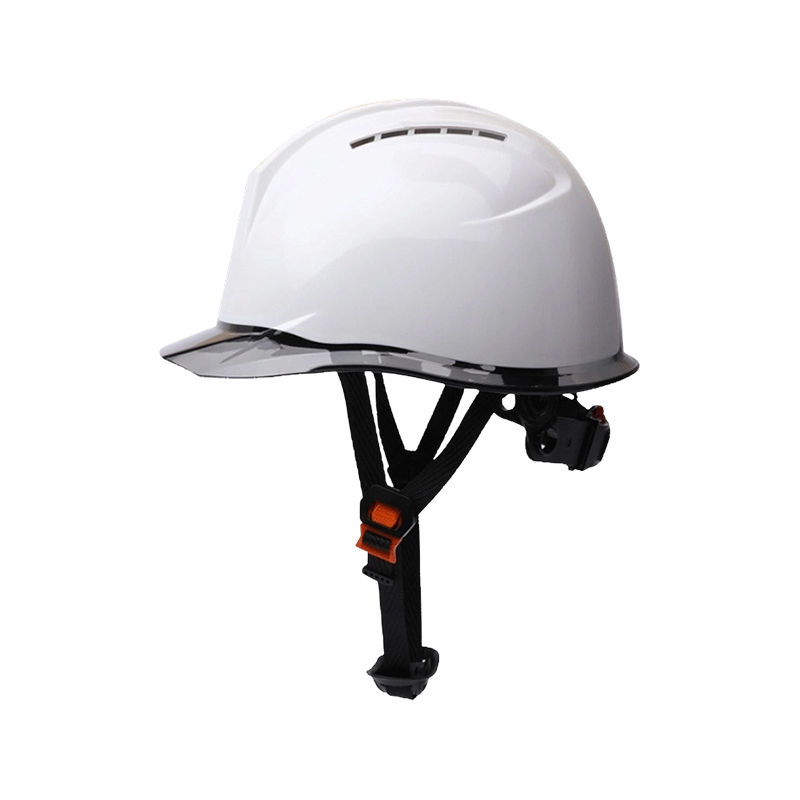 Casque de sécurité industriel bicolore avec bord transparent