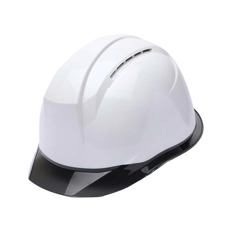 Casque de sécurité industriel bicolore avec bord transparent
