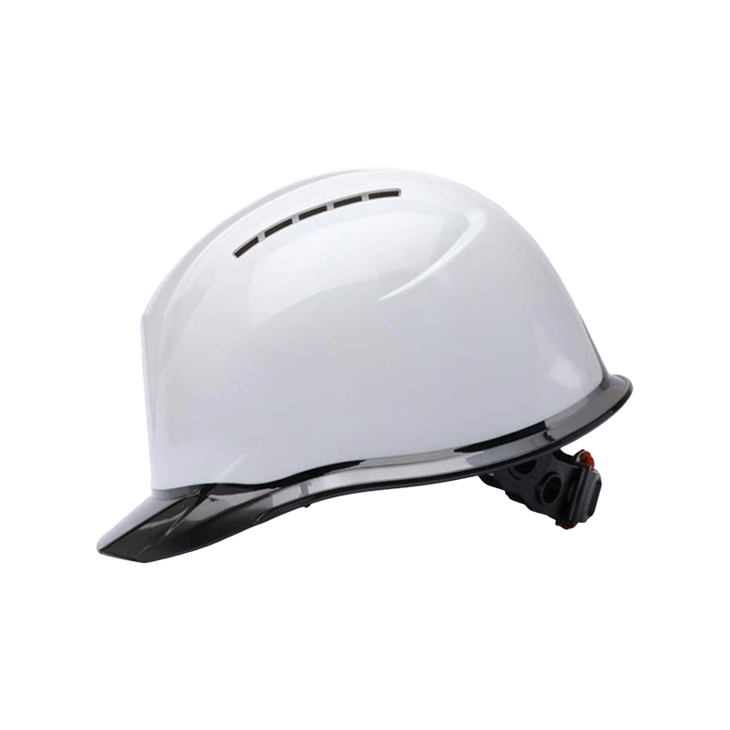 Casque de sécurité industriel bicolore avec bord transparent