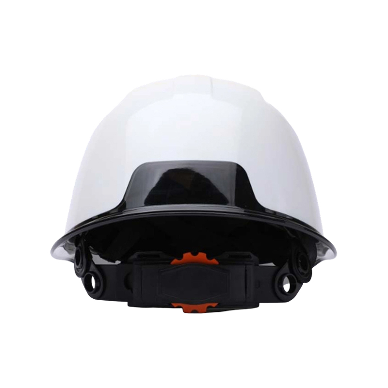 Casque de sécurité industriel bicolore avec bord transparent