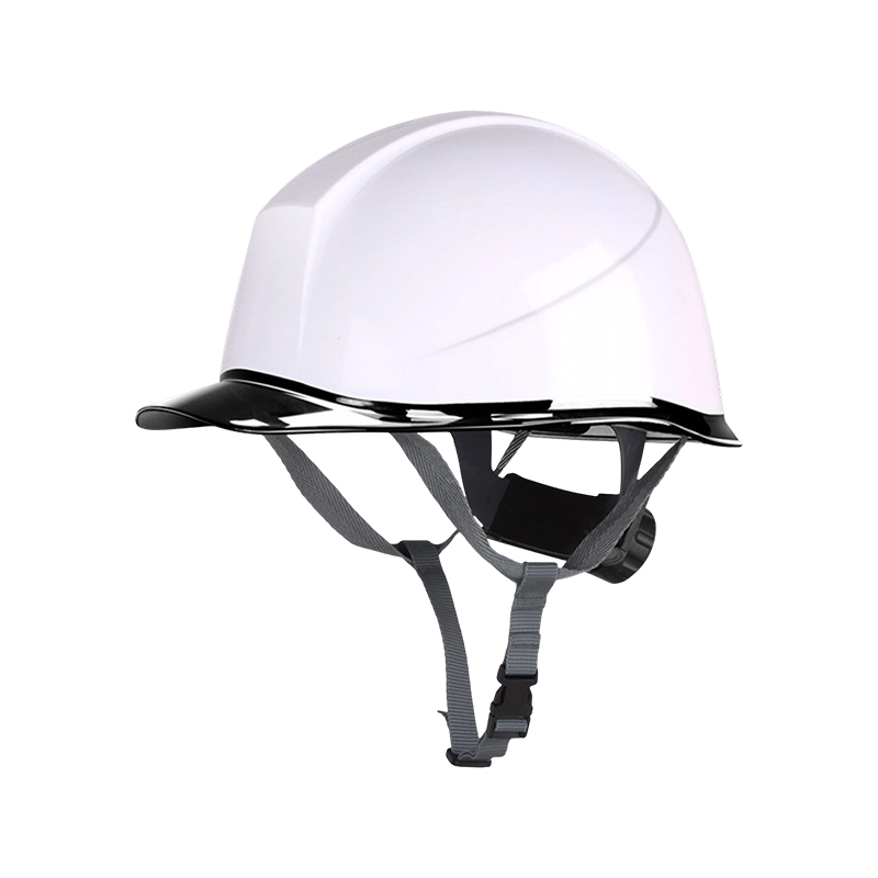 Casque de sécurité industriel bicolore avec bord transparent