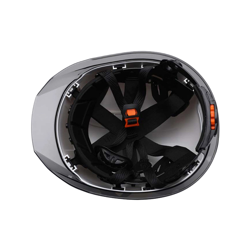 Casque de sécurité industriel bicolore avec bord transparent