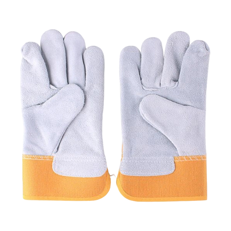 Gants de travail à paume pleine en croûte de cuir de vache
