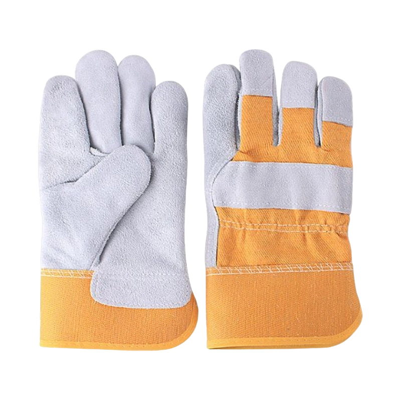 Gants de travail à paume pleine en croûte de cuir de vache