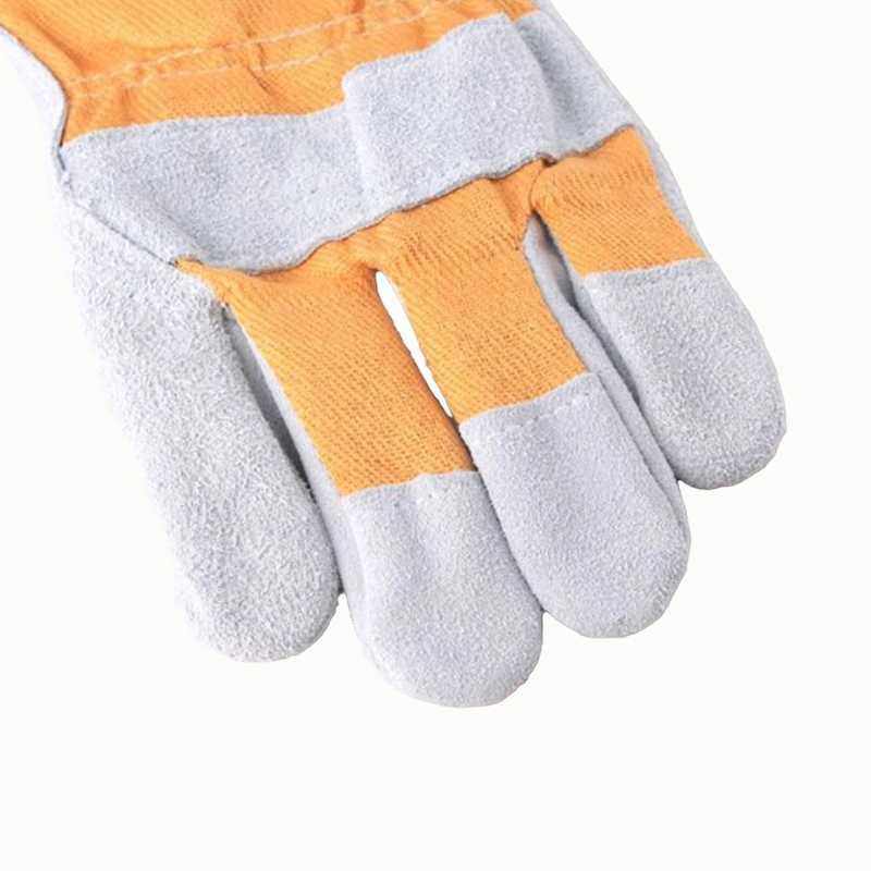 Gants de travail à paume pleine en croûte de cuir de vache