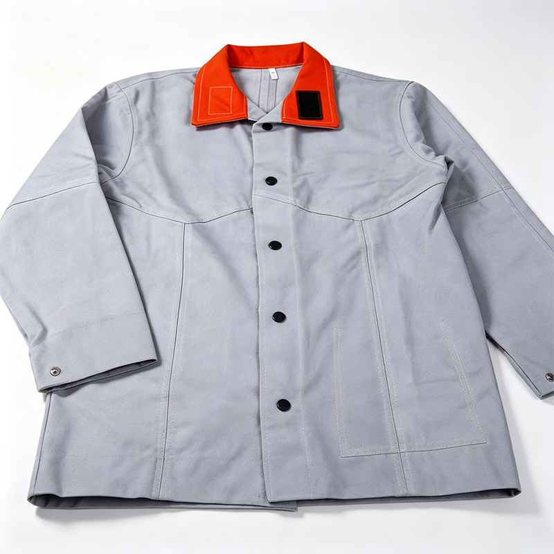 Combinaison de soudage du haut du corps en cuir de couleur originale