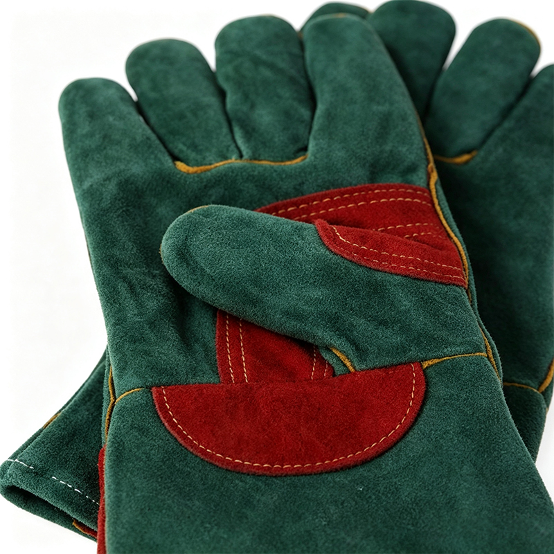 Gants de soudage en cuir de vache de qualité AB de qualité supérieure