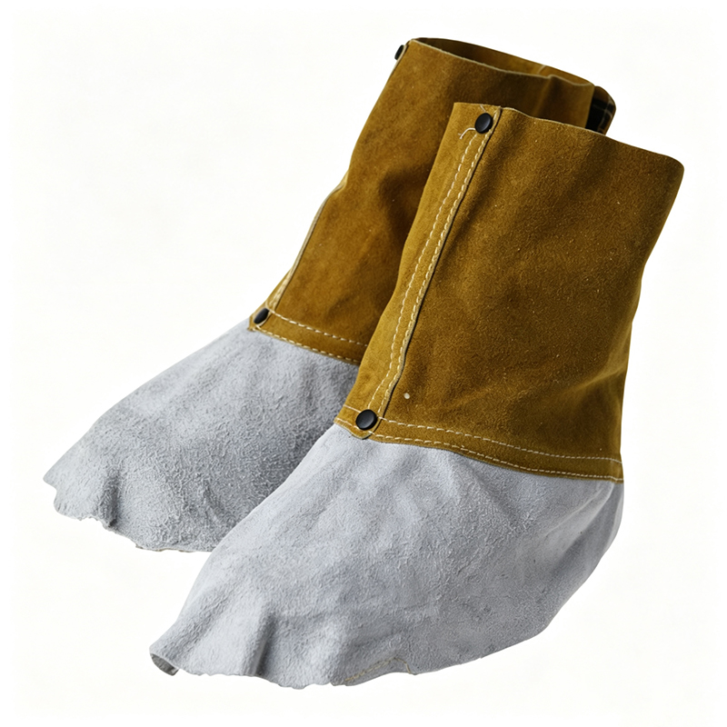 Couvre-pied de soudage en croûte de cuir de vache